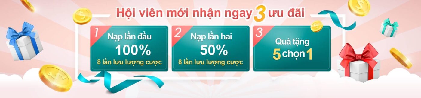 hội viên mới nhận ngay 3 ưu đãi