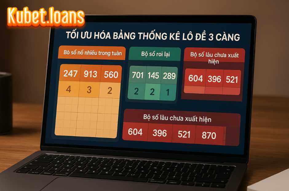 Cách tạo bảng thống kê số lô 3 càng